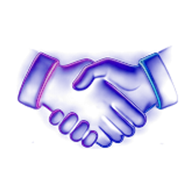 A handshake representing the relationship with the viewer built through brand and style